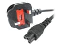 StarTech PXTNB3SUK1M UK Laptop Power Cable 1m BS 1363 to IEC C5 Clover Leaf Black thumbnail 2