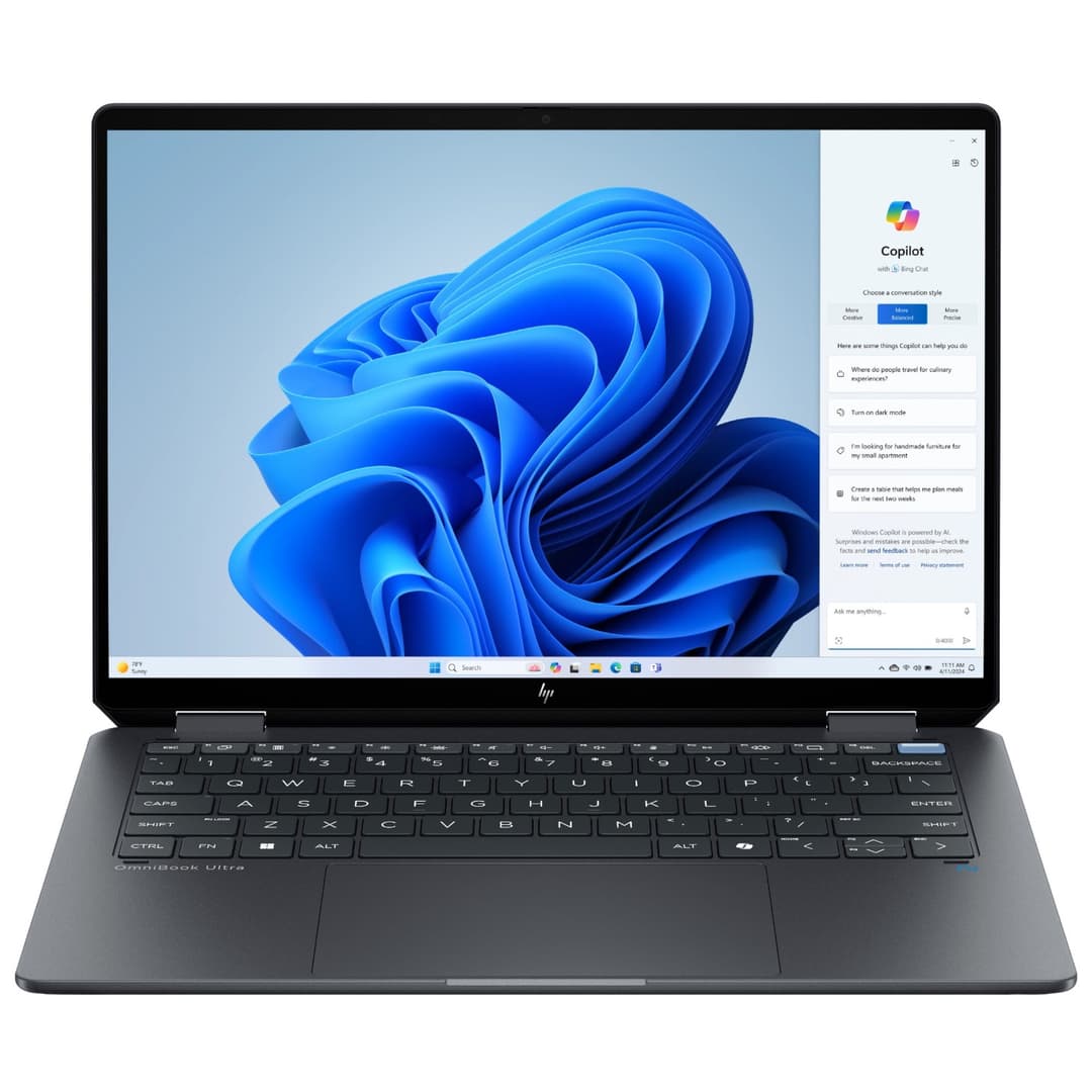 HP OmniBook Ultra Flip 14-fh0006na Intel® Core Ultra 7 256V 16GB RAM 1TB SSD 14" OLED Touchscreen 3K 120Hz Windows 11 Home 2-in-1 Copilot+ Laptop - Image 1