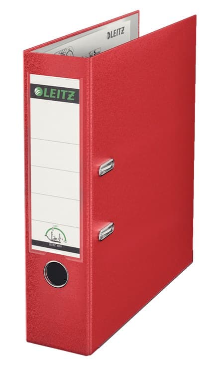 Leitz Lever Arch File 180° PP A4/80 mm Red