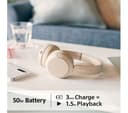 Sony WH-CH520 Wireless Headphones Beige thumbnail 4