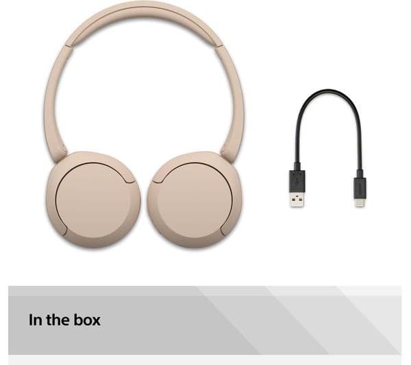 Sony WH-CH520 Wireless Headphones Beige - Image 5