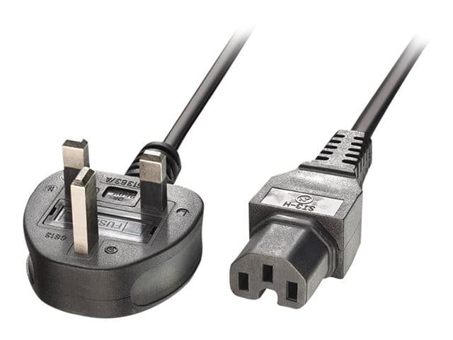 Lindy Power Cable BS 1363A to Hot Conditioned IEC C15 2m Black - Image 2