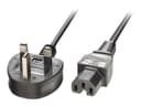 Lindy Power Cable BS 1363A to Hot Conditioned IEC C15 2m Black thumbnail 2