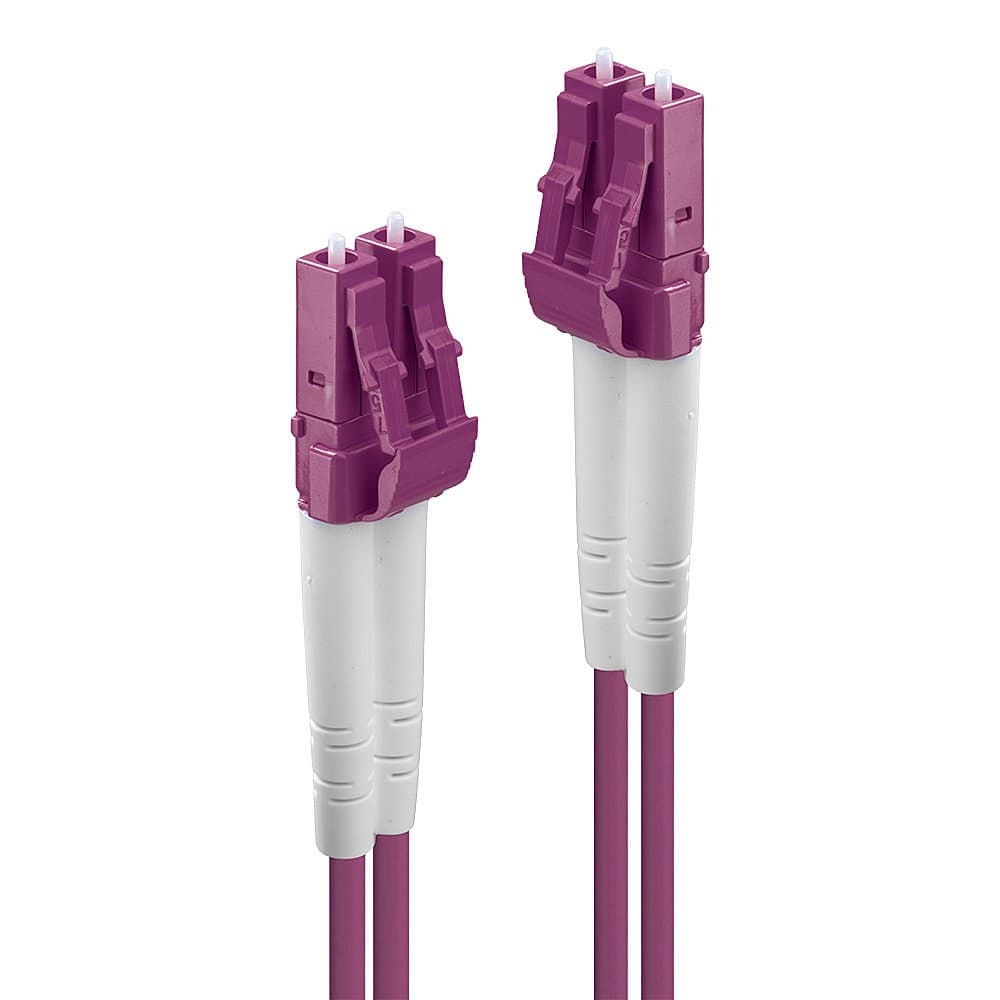 Lindy LC-LC OM4 50/125 Fibre Optic Patch Cable - 2m - Image 1