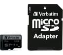 Verbatim Pro Class 10 U3 V30 microSDHC Memory Card with SD Adapter - 32GB thumbnail 1