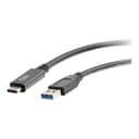 C2G 28831 0.91m (3ft) USB-C to USB-A Cable - USB 3.0 SuperSpeed 5Gbps - M/M - Black (USB-IF Certified) thumbnail 1