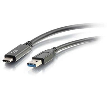 C2G 28831 0.91m (3ft) USB-C to USB-A Cable - USB 3.0 SuperSpeed 5Gbps - M/M - Black (USB-IF Certified) - Image 3