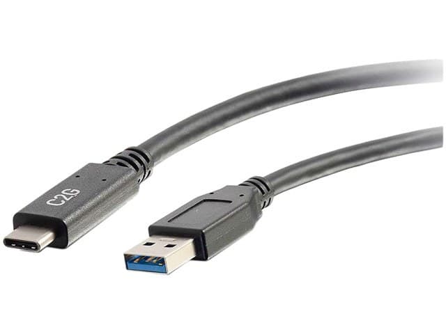 C2G 28831 0.91m (3ft) USB-C to USB-A Cable - USB 3.0 SuperSpeed 5Gbps - M/M - Black (USB-IF Certified) - Image 4