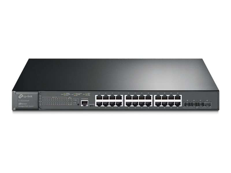 TP-Link JetStream TL-SG3428XMP V3.6 24-Port Gigabit PoE+ (384W) L2+ Managed Switch with 4x 10GE SFP+ - Rack-mountable