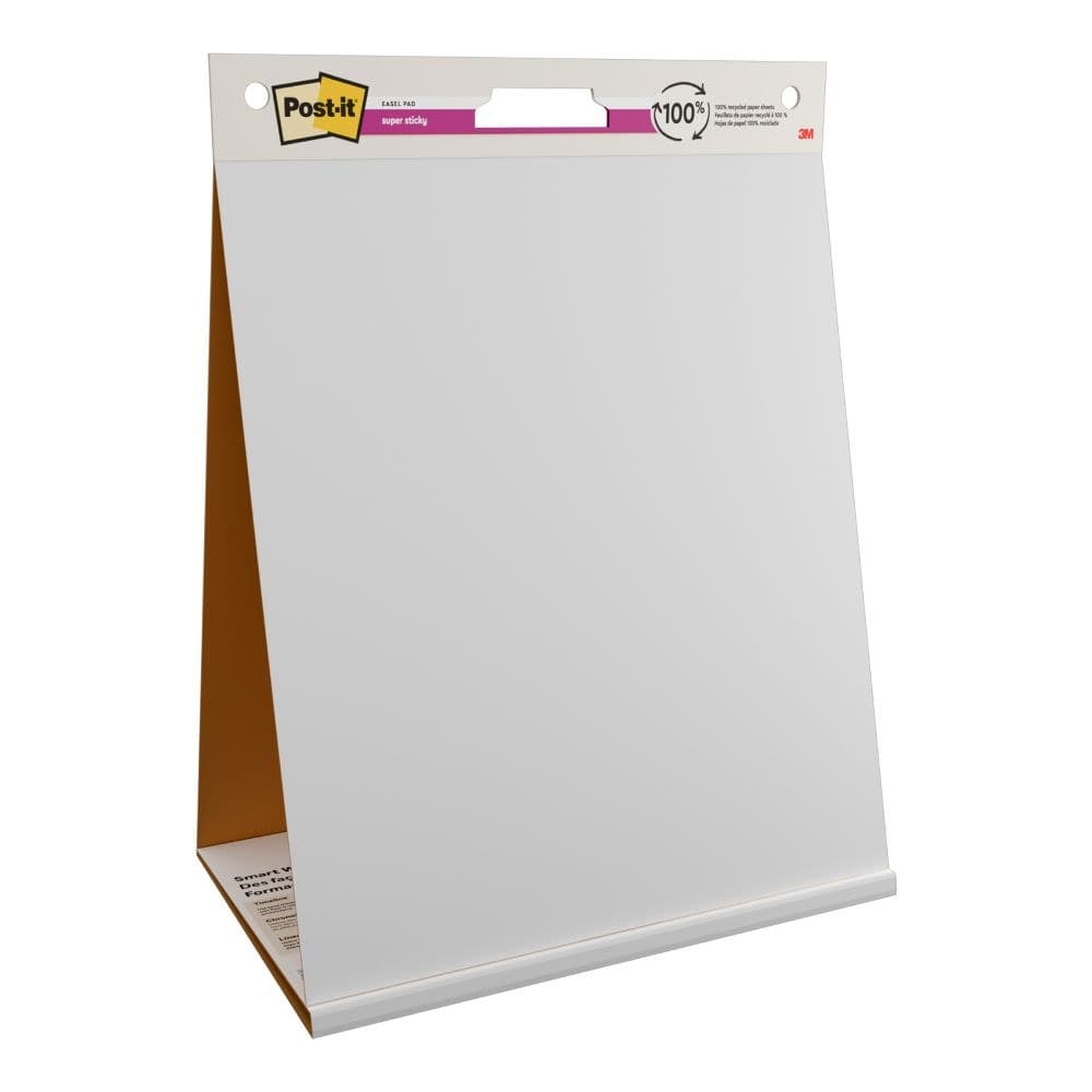 Post-it Super Sticky Table Top Meeting Charts 584x508mm 20 Sheet - Image 1