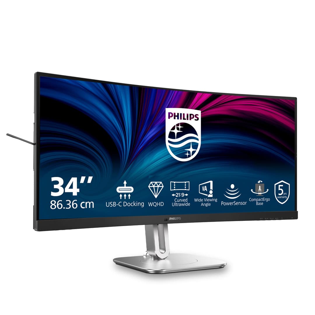 Philips 5000 series 34B2U5600C/00 computer monitor 86.4 cm (34") 3440 x 1440 pixels Dual QHD LCD Grey - Image 2