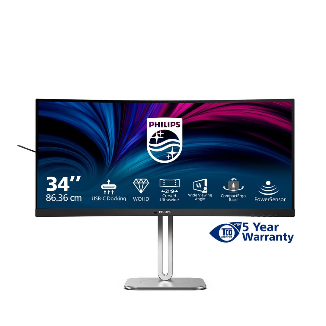 Philips 5000 series 34B2U5600C/00 computer monitor 86.4 cm (34") 3440 x 1440 pixels Dual QHD LCD Grey - Image 3