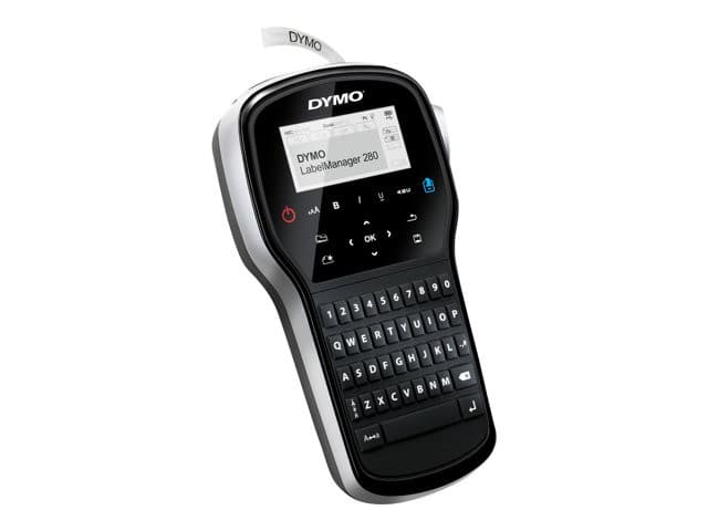 DYMO LabelManager 280 Rechargeable Handheld Label Maker - B/W - QWERTY Keyboard, USB PC/Mac Connectivity, D1 Tape 6/9/12 mm - Image 4
