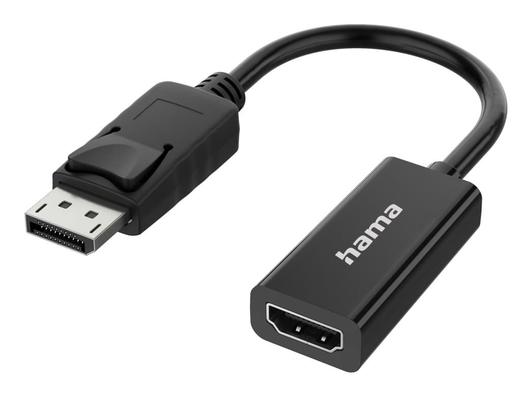 Hama Video Adapter, DisplayPort Plug - HDMI Socket, Ultra-HD 4K - Image 1
