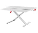 Leitz Ergo Cosy Standing Desk Converter with Sliding Tray - Grey thumbnail 1