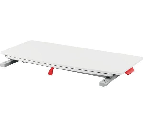Leitz Ergo Cosy Standing Desk Converter with Sliding Tray - Grey - Image 3