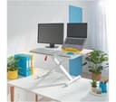 Leitz Ergo Cosy Standing Desk Converter with Sliding Tray - Grey thumbnail 7
