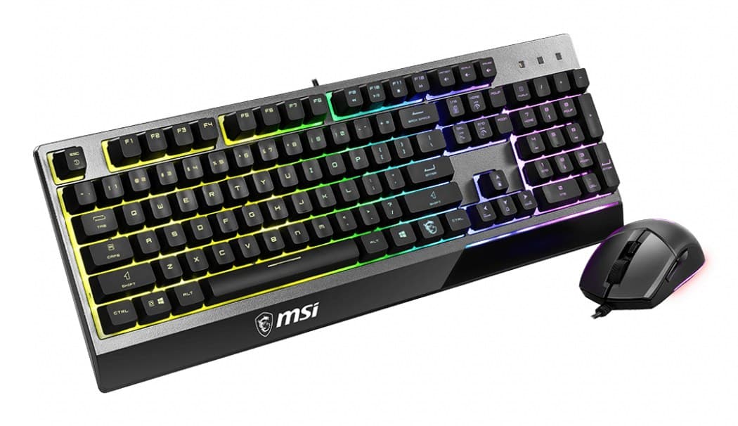 MSI Vigor GK30 Combo RGB Gaming Keyboard + Clutch GM11 Gaming Mouse (UK Layout) - Black - Image 3