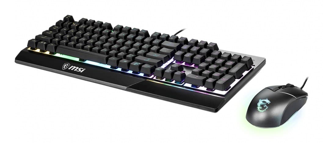 MSI Vigor GK30 Combo RGB Gaming Keyboard + Clutch GM11 Gaming Mouse (UK Layout) - Black - Image 4