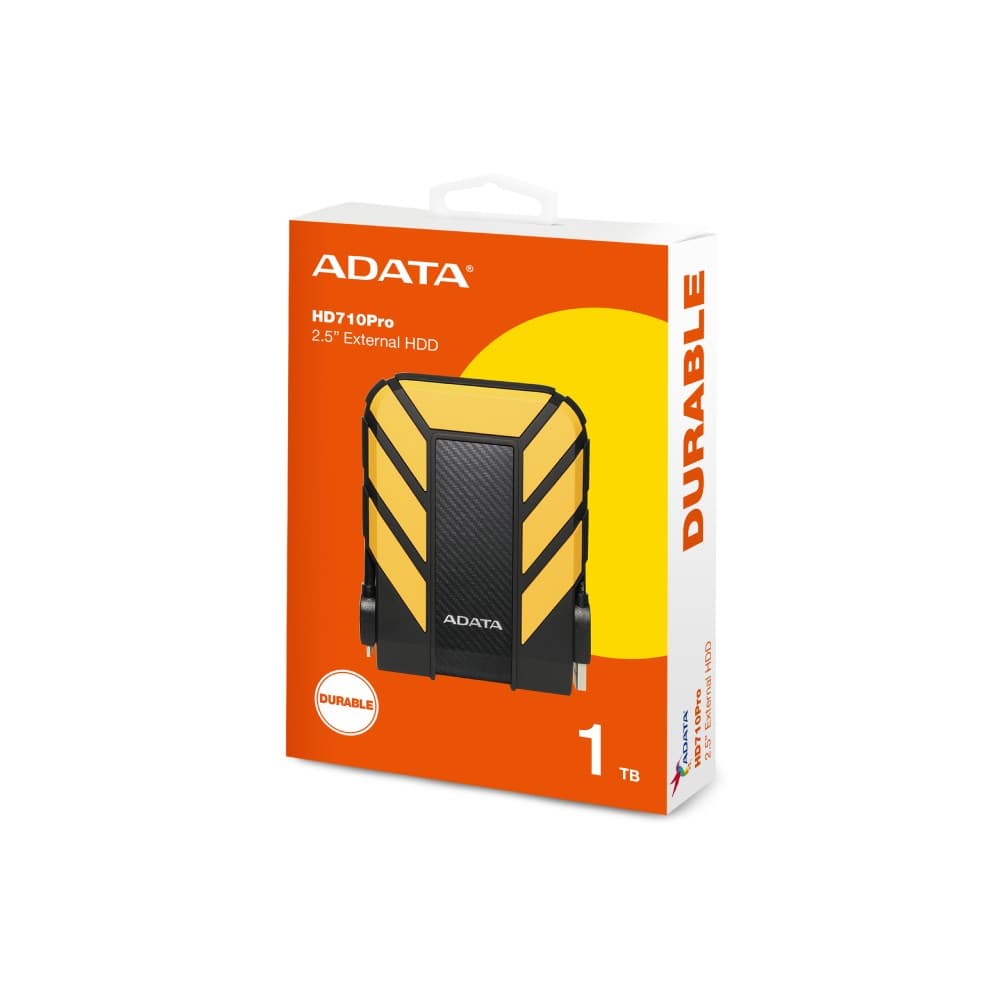 ADATA HD710 Pro Rugged 1TB 2.5" USB3.2 External Hard Drive -Yellow - Image 3