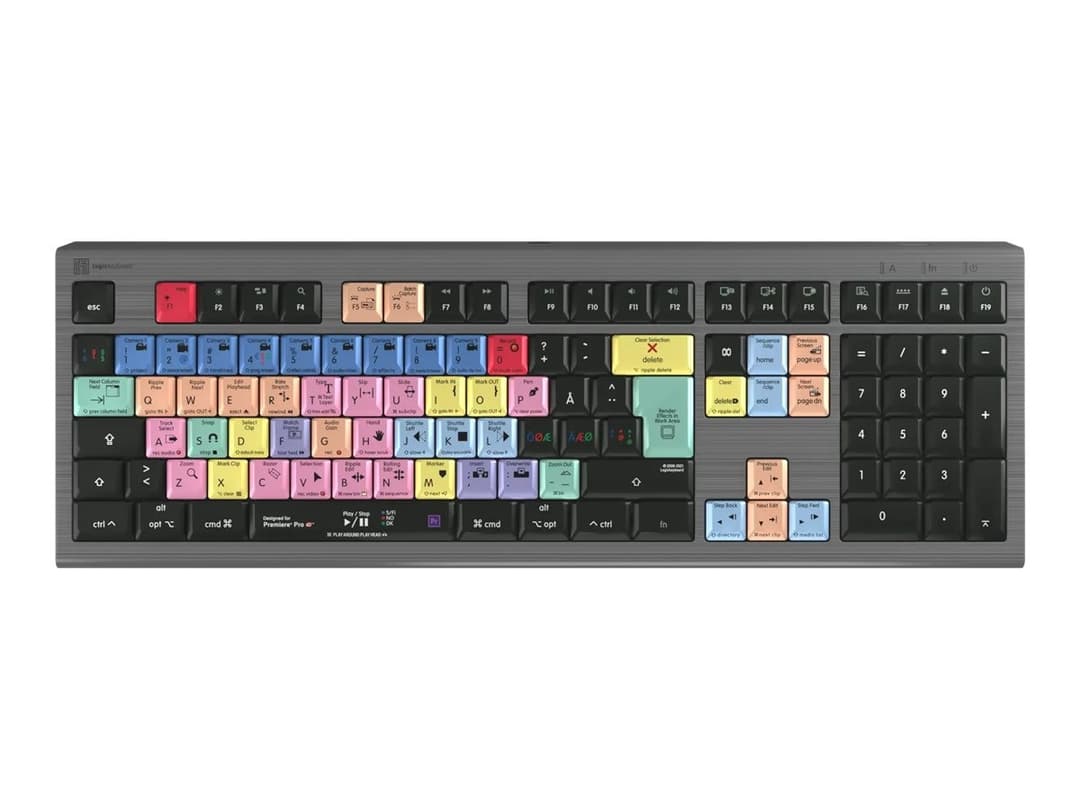 Logic Keyboards Adobe Premiere Pro CC ASTRA 2 Keyboard Graphite Grey - Image 1