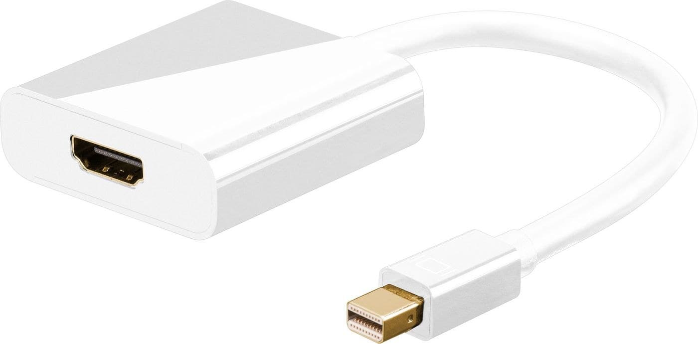 Microconnect Mini DisplayPort to HDMI Adapter with Audio, Passive, 15cm, White