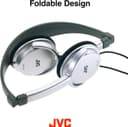 JVC HA-L50 Lightweight Foldable On-Ear Headphones 30mm - Black thumbnail 2