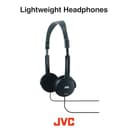 JVC HA-L50 Lightweight Foldable On-Ear Headphones 30mm - Black thumbnail 8