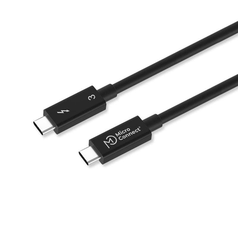 Microconnect TB3020 Premium Thunderbolt 3 Cable 2m USB-C Male/Male Black