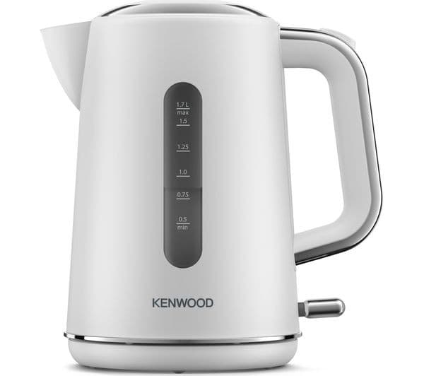 Kenwood Abbey Lux ZJP05 1.7L 3000W Jug Kettle - Matte White & Chrome