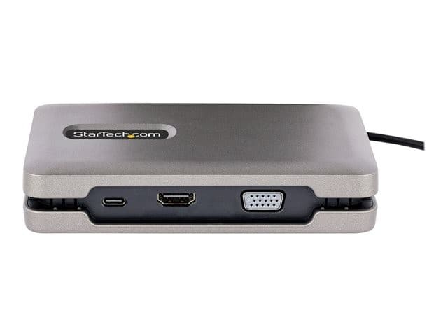 StarTech.com DKM31C3HVCPD USB-C Multiport Adapter Docking Station - 4K 60Hz HDMI, VGA, USB-C DP Alt Mode, 2x USB-A 10Gbps, Gigabit Ethernet, 100W PD Pass-Through - Space Grey - Image 2
