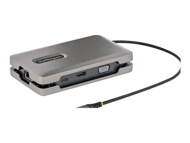 StarTech.com DKM31C3HVCPD USB-C Multiport Adapter Docking Station - 4K 60Hz HDMI, VGA, USB-C DP Alt Mode, 2x USB-A 10Gbps, Gigabit Ethernet, 100W PD Pass-Through - Space Grey - Image 7