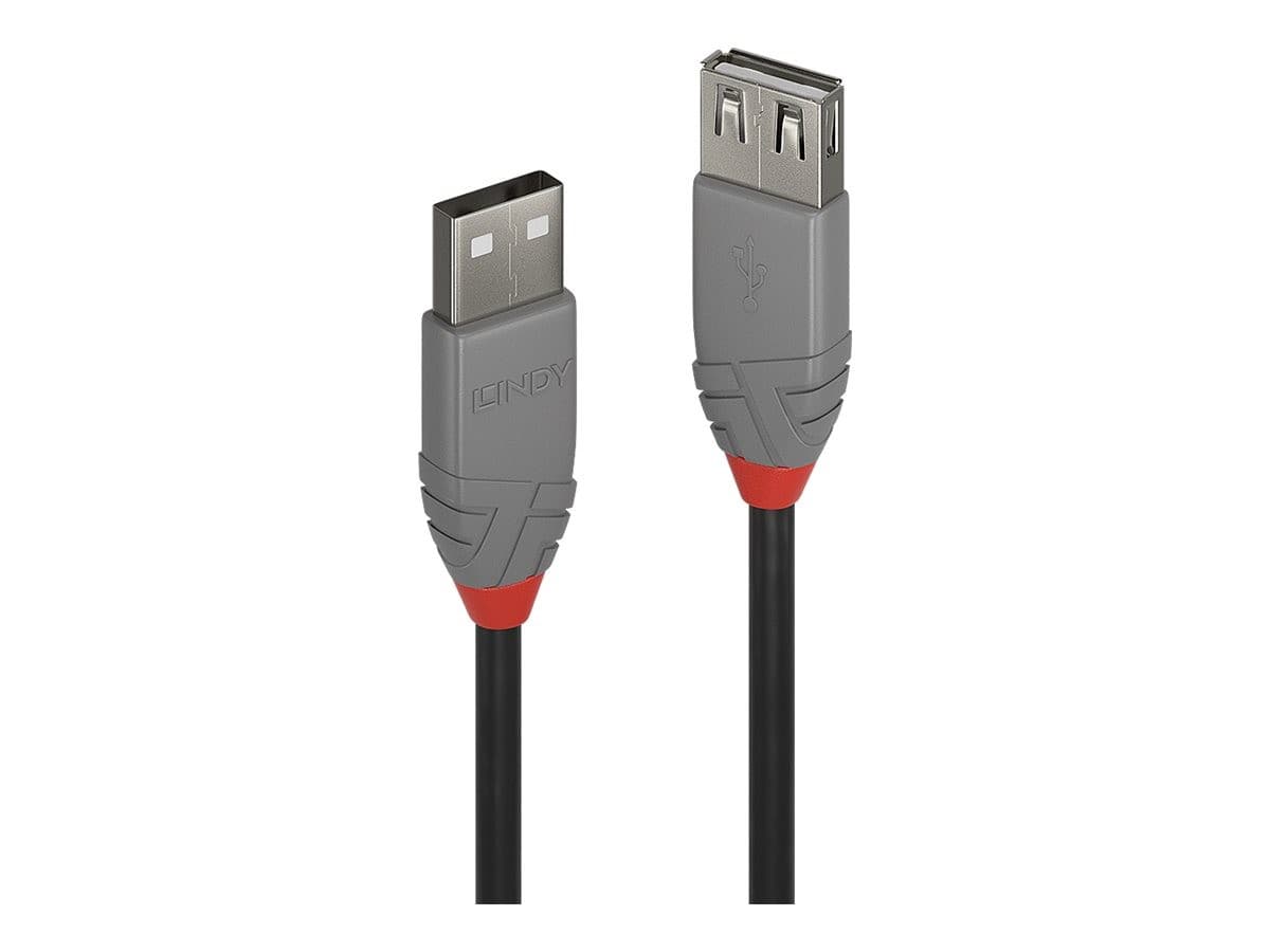 LINDY Anthra Line USB 2.0 Type A Extension Cable 2m Black