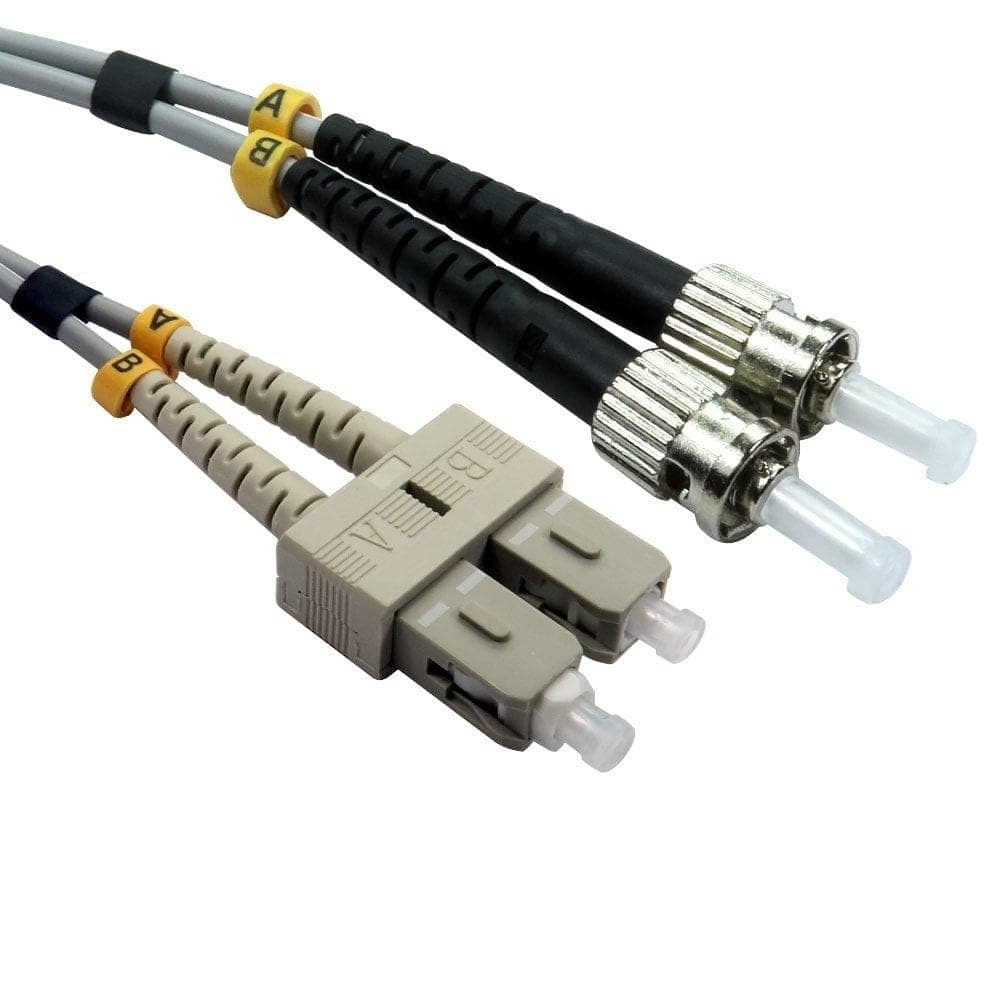 Cables Direct 15m OM1 Fibre Optic Cable, ST - SC (Multi-Mode) - Image 1