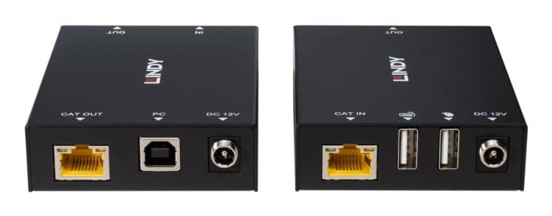 Lindy 39350 100m Cat.6 HDMI & USB KVM Extender - Transmitter & Receiver (Full HD 1080p, PoC) - Image 3