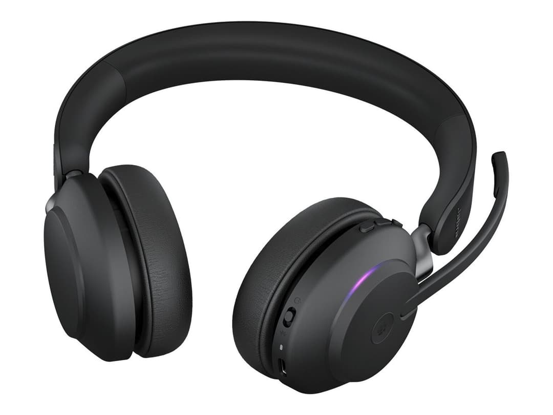 Jabra Evolve2 65 MS Stereo - headset - USB-A - Black - Image 1