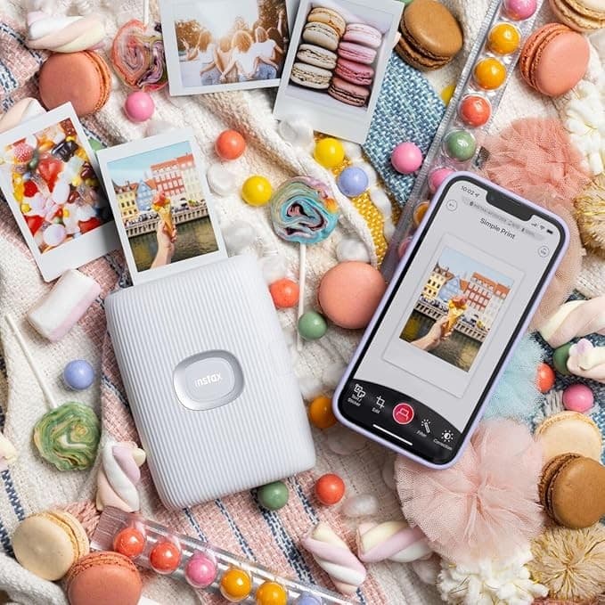 Fujifilm Instax Mini Link 2 Photo Printer Clay White - Image 4