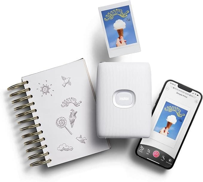 Fujifilm Instax Mini Link 2 Photo Printer Clay White - Image 5