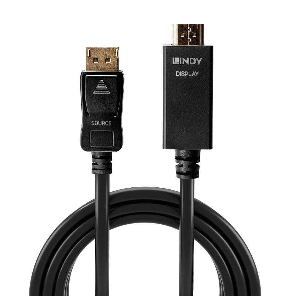 Lindy 1m DisplayPort to HDMI 10.2G Cable - Image 2