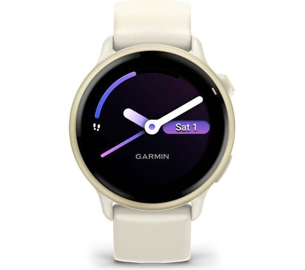 Garmin Vivoactive 6 Smartwatch Bone Lunar Gold - Image 1