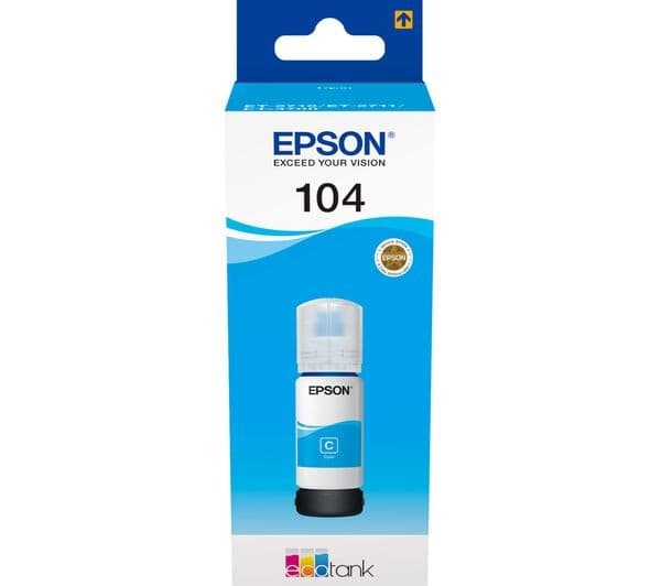 Epson EcoTank 104 - cyan - original - ink tank - Image 1