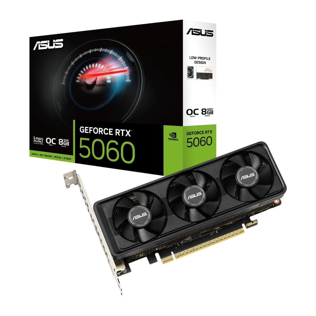 ASUS GeForce RTX 5060 LP BRK OC Edition 8GB GDDR7 Low Profile Graphics Card - Image 1
