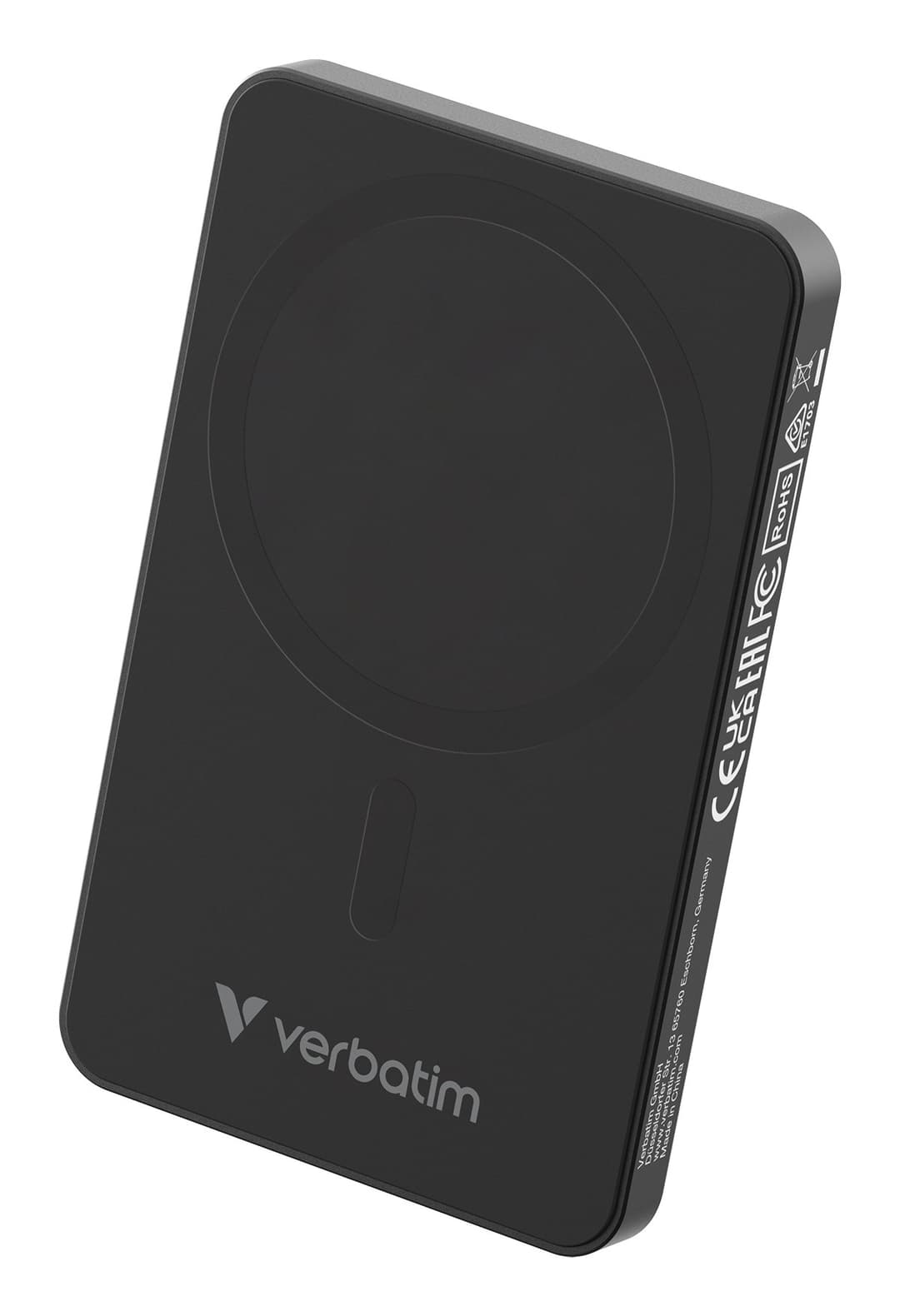 Verbatim Charge 'n' Go Essentials Magnetic Wireless Power Bank 5000 mAh Black - Image 2