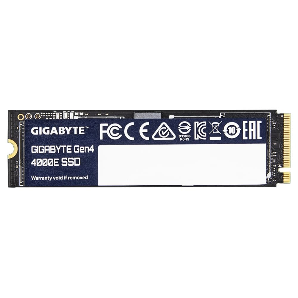 GIGABYTE Gen4 4000E 1TB M.2 2280 Internal SSD - PCIe 4.0 x4, NVMe 1.4, up to 4000MB/s Read, 3900MB/s Write, 3D NAND, DRAM-less HMB, G440E1TB - Image 1