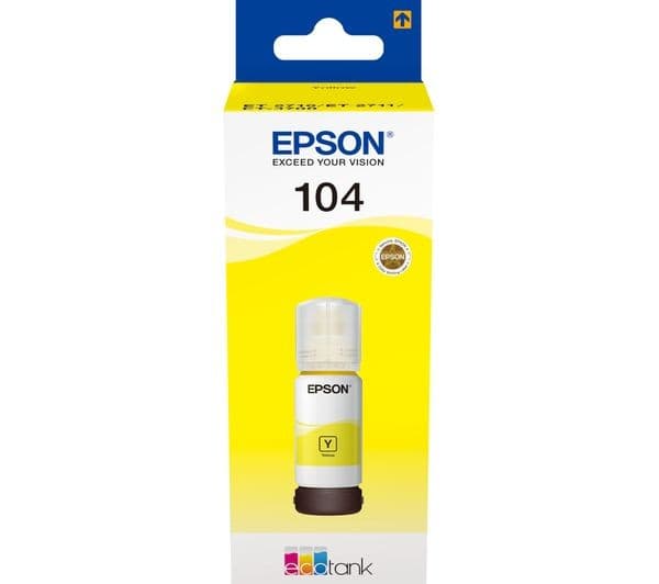 Epson EcoTank 104 - yellow - original - ink tank - Image 1