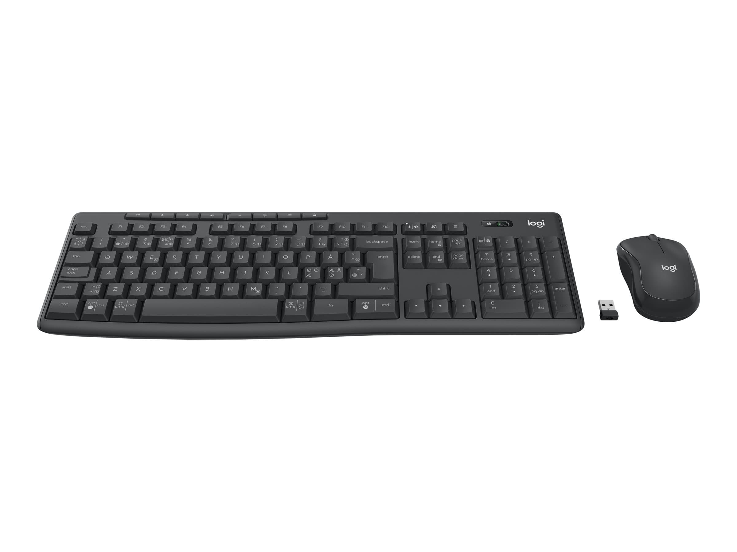 Logitech MK370 Combo for Business Wireless + Bluetooth Keyboard & Mouse Set Graphite - 920-012073