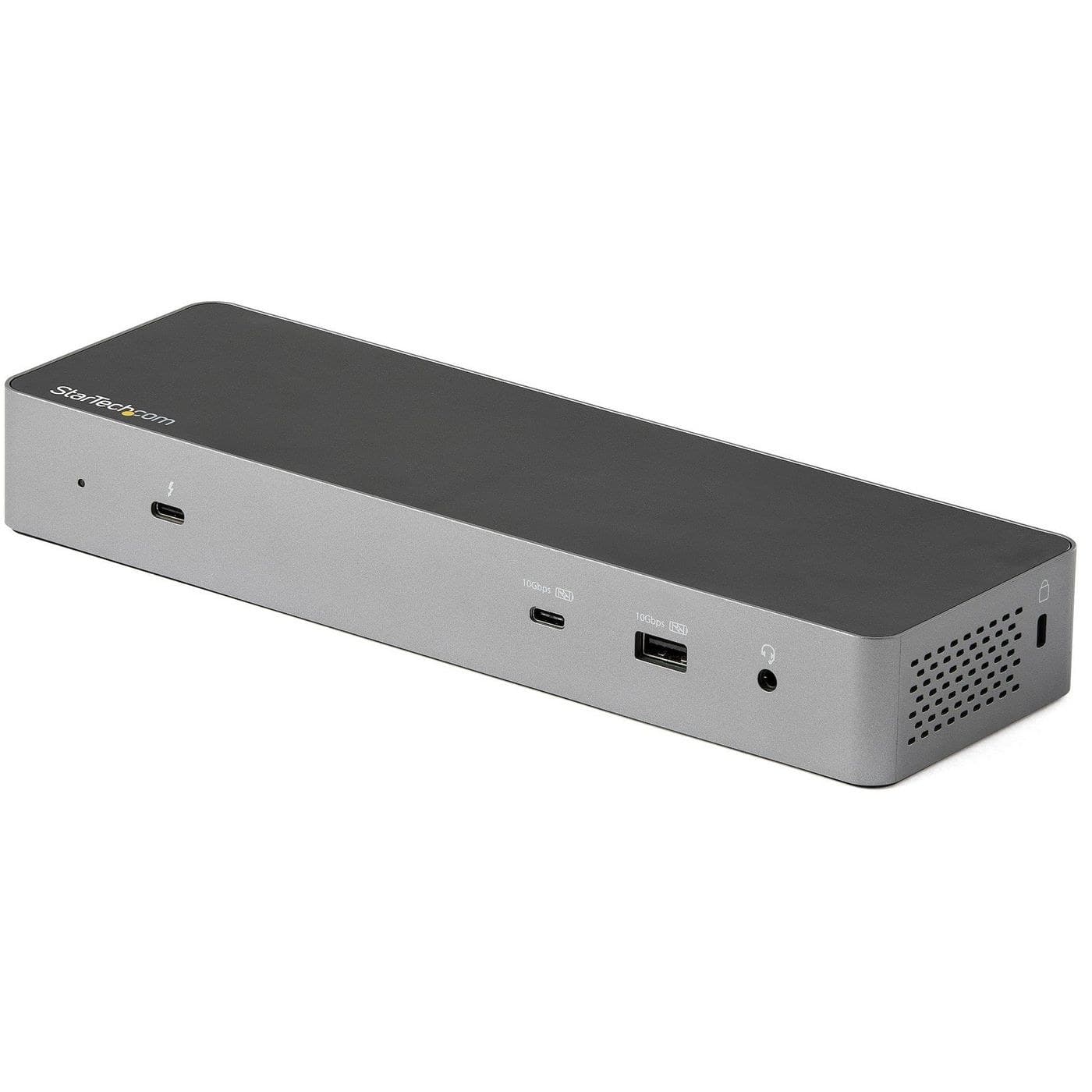 StarTech.com TB3CDK2DHUE Thunderbolt 3 Dock with USB-C Host Compatibility - Dual 4K 60Hz DisplayPort 1.4 or Dual HDMI 2.0 - Single 8K - 96W Power Delivery - 5x USB 3.2 Hub - Gigabit Ethernet - Grey