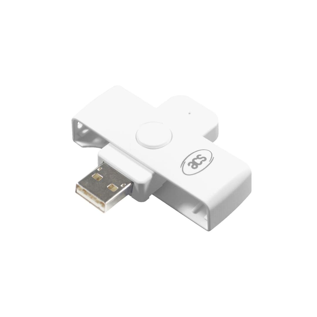 ACS ACR39U-N1 PocketMate II Smart Card Reader (USB Type-A) White - Image 1