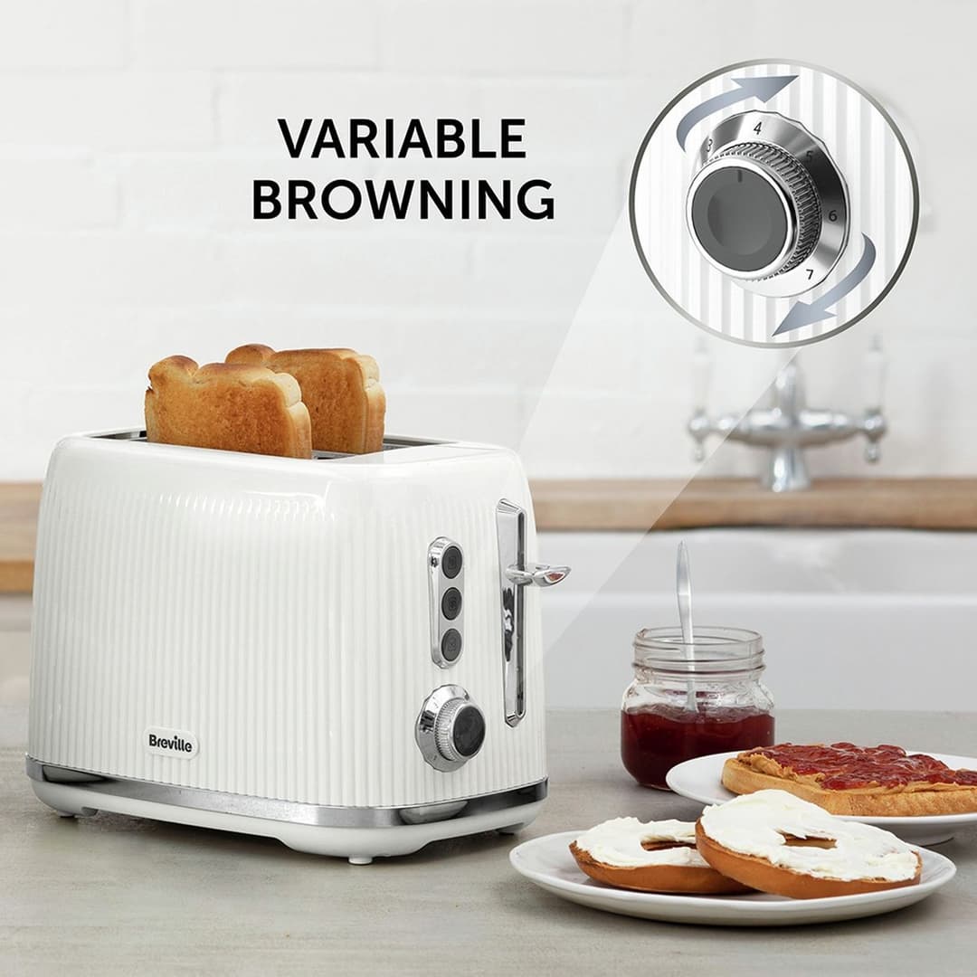 Breville VTR037 Bold 2 Slice Toaster - White - Image 2