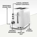Breville VTR037 Bold 2 Slice Toaster - White thumbnail 5
